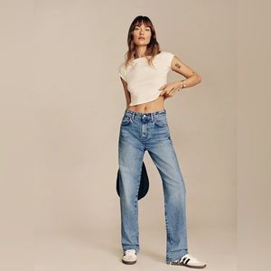 NEVER WORN WITH TAGS - Reformation Val 90s Mid Rise Jeans